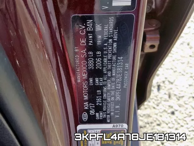 3KPFL4A78JE181314 фото 2