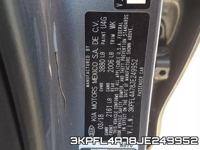 3KPFL4A78JE249952 фото 2