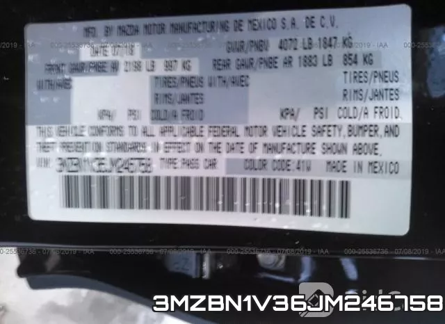 3MZBN1V36JM246758 фото 10