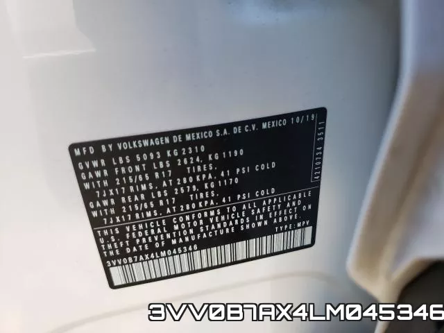 3VV0B7AX4LM045346 фото 2