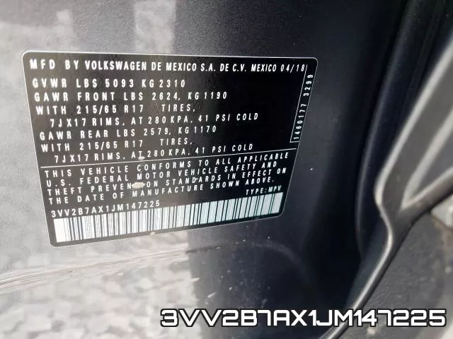 3VV2B7AX1JM147225 фото 2