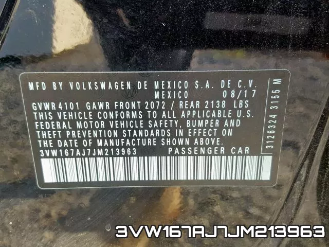 3VW167AJ7JM213963 фото 2