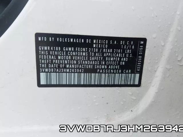 3VWDB7AJ3HM263942 фото 2