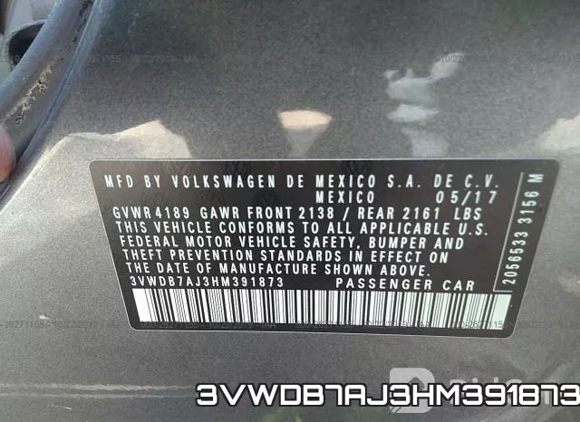 3VWDB7AJ3HM391873 фото 10