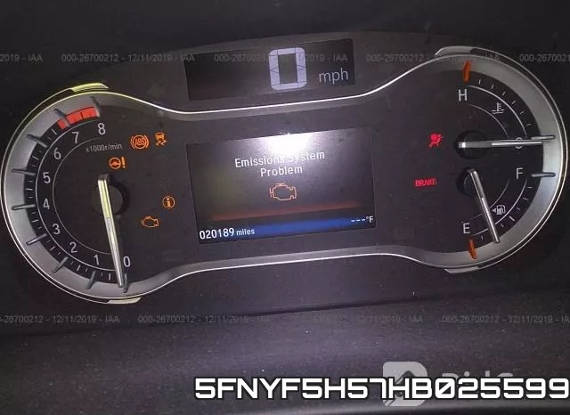 5FNYF5H57HB025599 фото 7