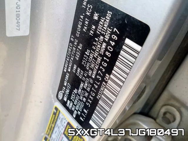 5XXGT4L37JG180497 фото 2