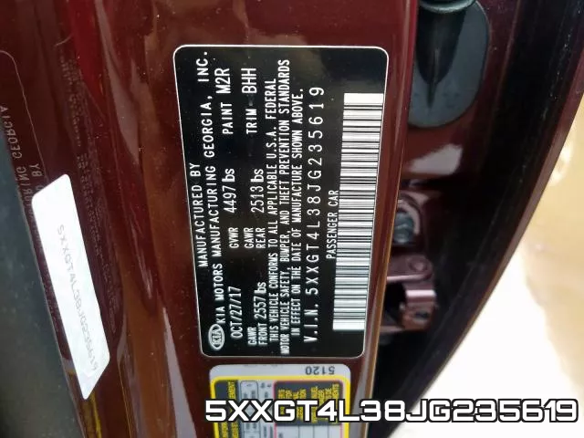 5XXGT4L38JG235619 фото 2