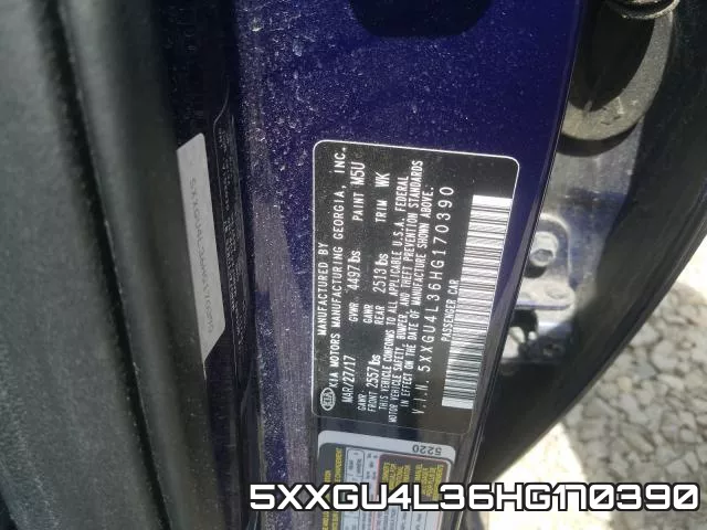 5XXGU4L36HG170390 фото 2