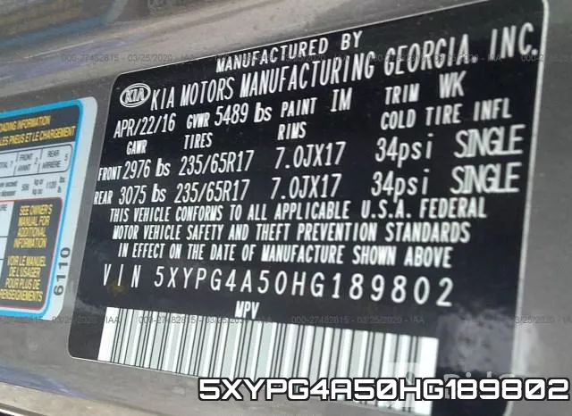 5XYPG4A50HG189802 фото 10