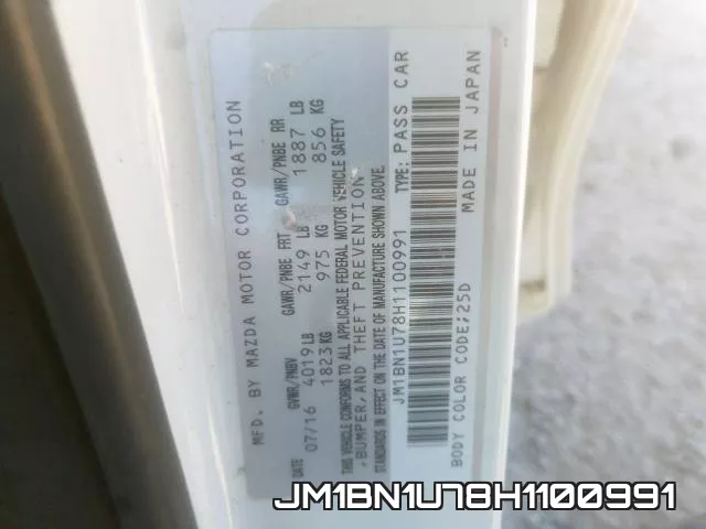 JM1BN1U78H1100991 фото 2