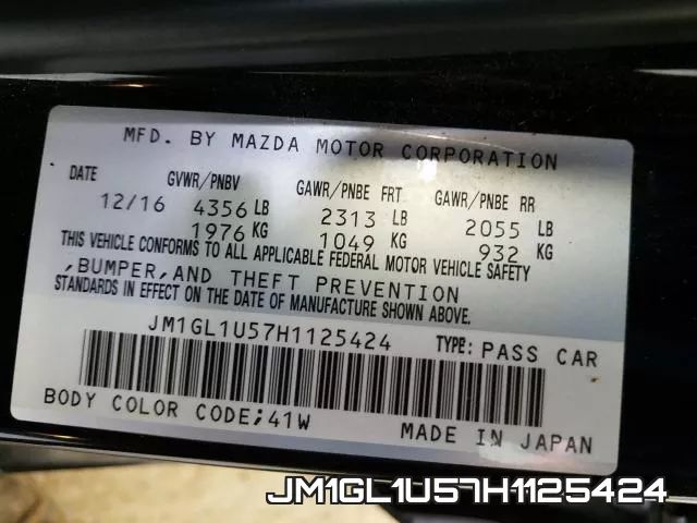 JM1GL1U57H1125424 фото 2