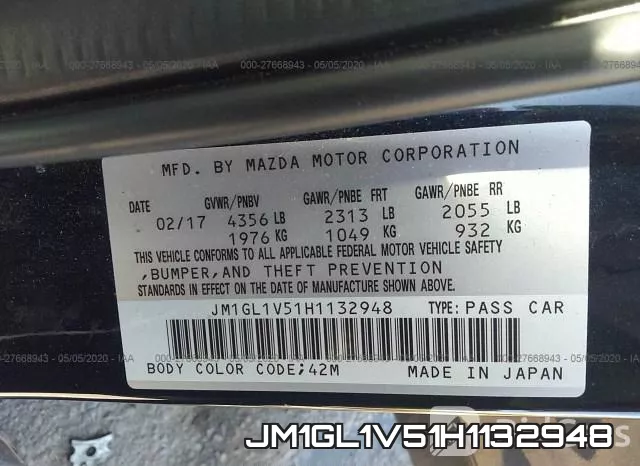 JM1GL1V51H1132948 фото 10
