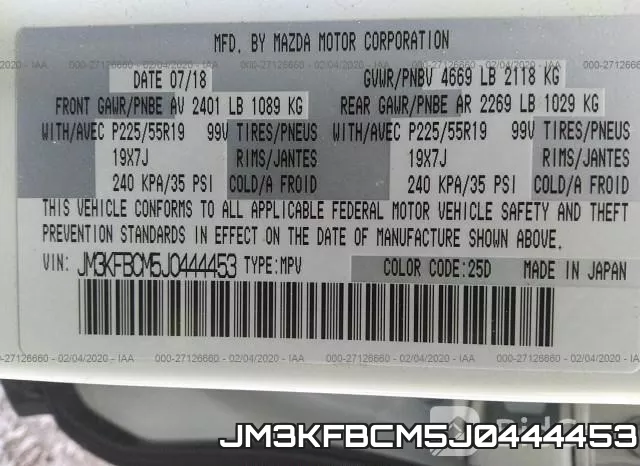 JM3KFBCM5J0444453 фото 10