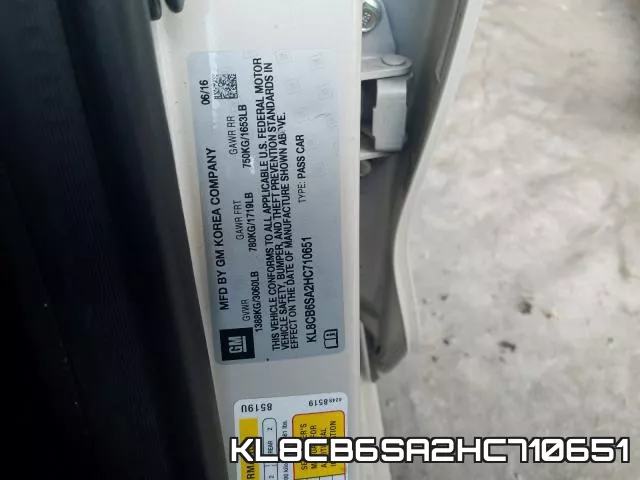 KL8CB6SA2HC710651 фото 2