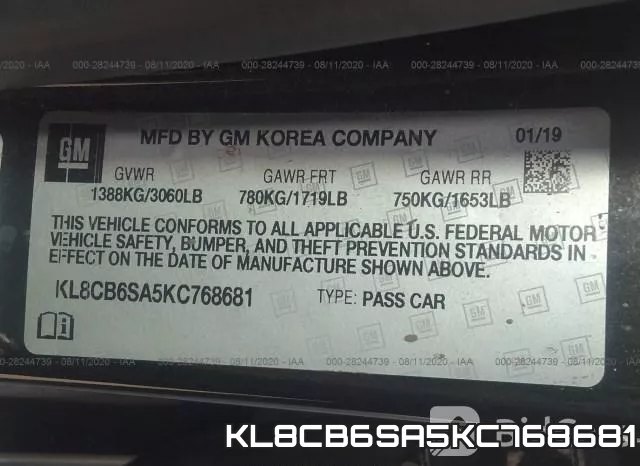 KL8CB6SA5KC768681 фото 10