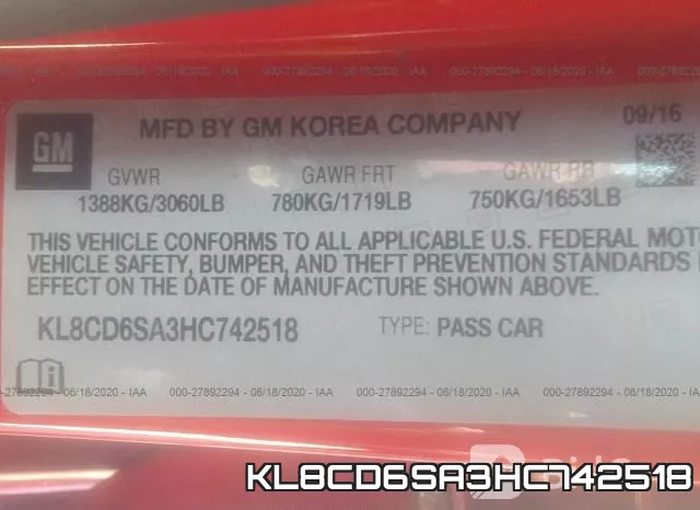KL8CD6SA3HC742518 фото 10