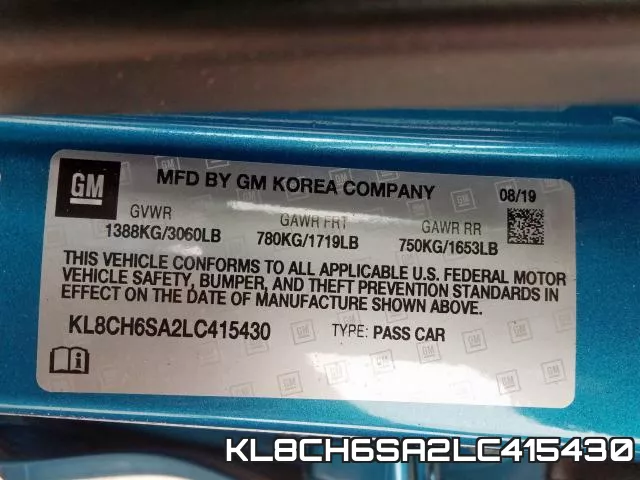 KL8CH6SA2LC415430 фото 2