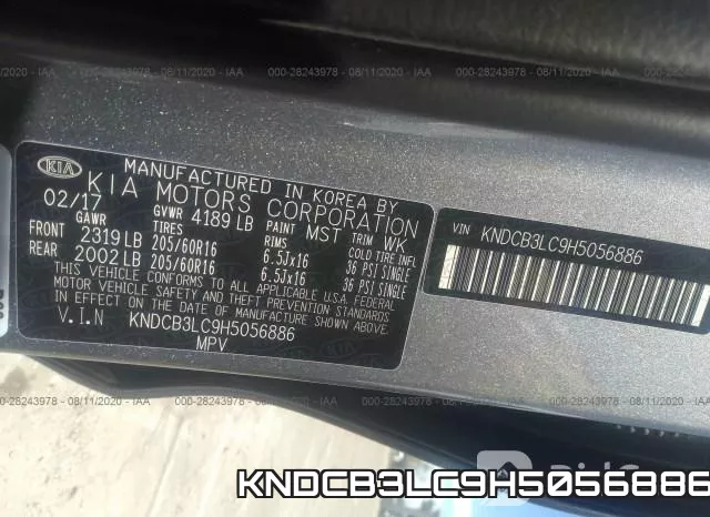 KNDCB3LC9H5056886 фото 10
