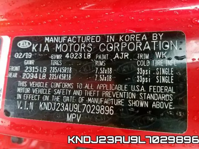 KNDJ23AU9L7029896 фото 2