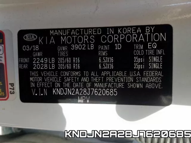 KNDJN2A28J7620685 фото 2