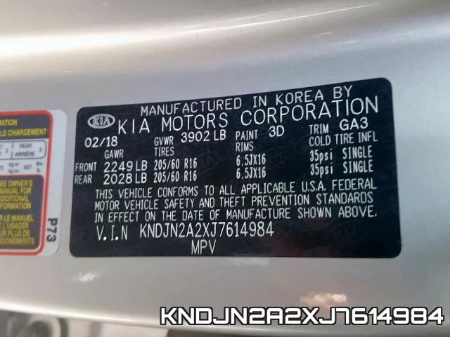 KNDJN2A2XJ7614984 фото 2