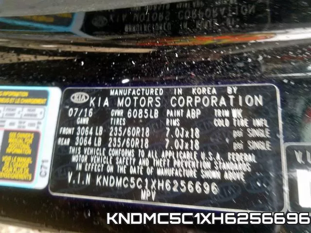 KNDMC5C1XH6256696 фото 2