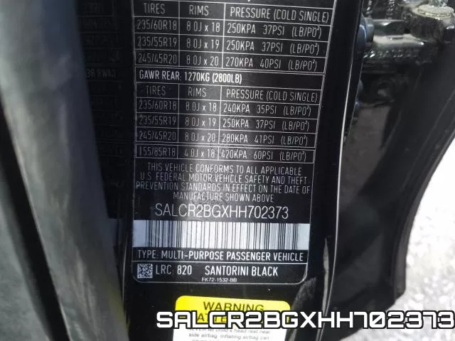 SALCR2BGXHH702373 фото 2