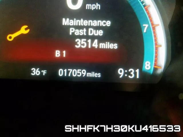 SHHFK7H30KU416533 фото 9