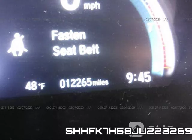 SHHFK7H58JU223269 фото 8