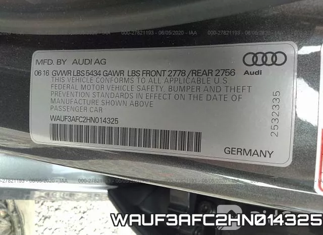 WAUF3AFC2HN014325 фото 10