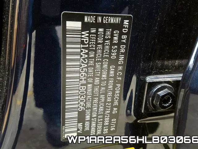 WP1AA2A56HLB03066 фото 2