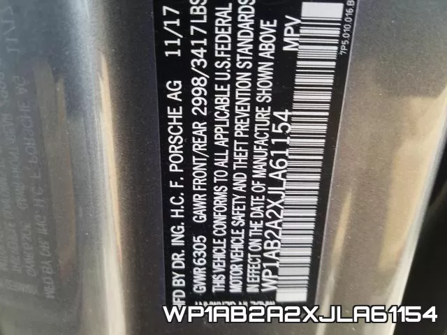 WP1AB2A2XJLA61154 фото 2