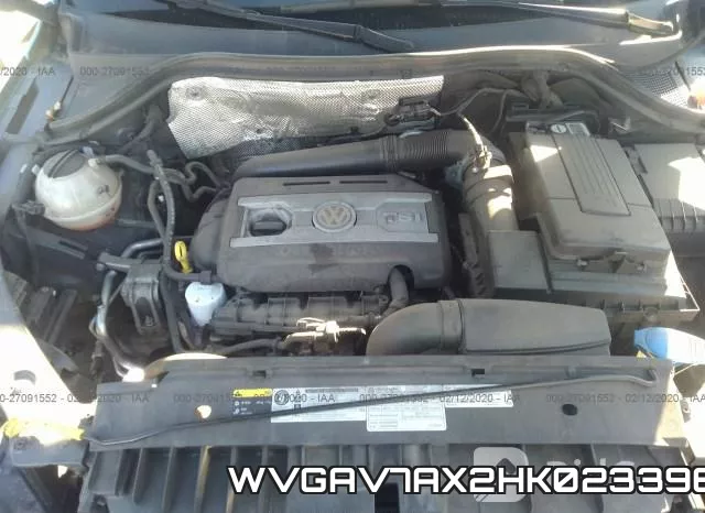 WVGAV7AX2HK023396 фото 2