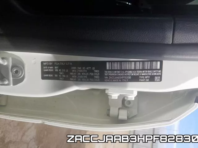 ZACCJAAB3HPF82830 фото 2