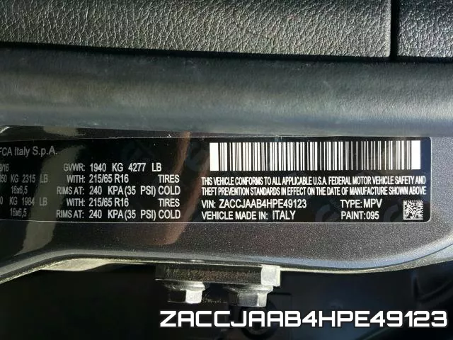 ZACCJAAB4HPE49123 фото 2