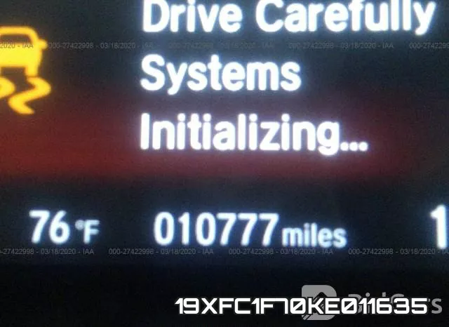 19XFC1F70KE011635 фото 8