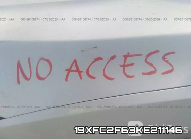 19XFC2F63KE211146 фото 8