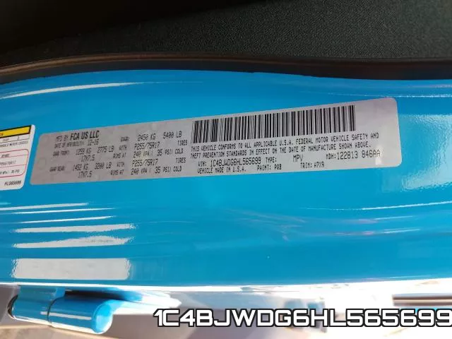 1C4BJWDG6HL565699 фото 2