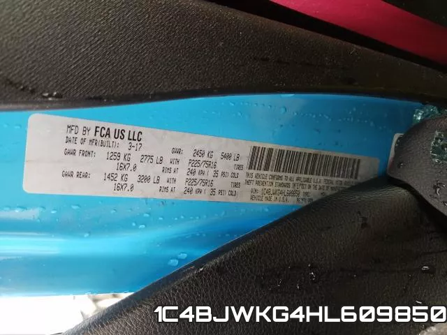 1C4BJWKG4HL609850 фото 2