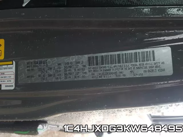 1C4HJXDG3KW648495 фото 2