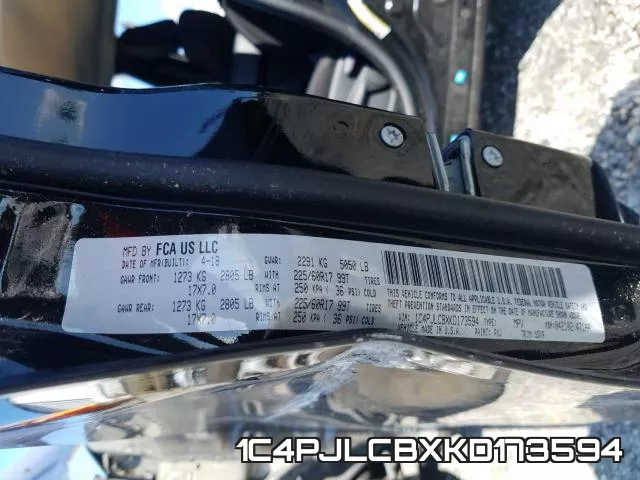 1C4PJLCBXKD173594 фото 2