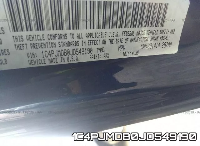 1C4PJMDB0JD549190 фото 10