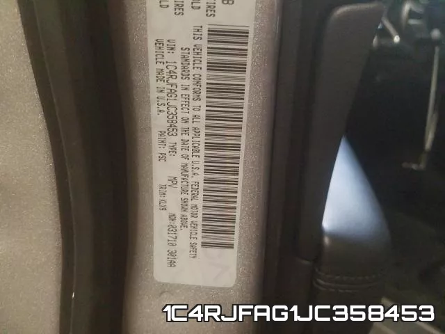 1C4RJFAG1JC358453 фото 2