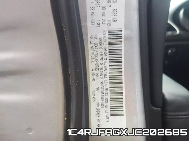 1C4RJFAGXJC202685 фото 2
