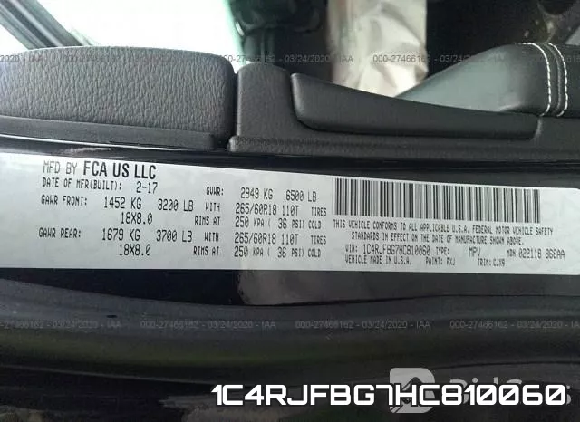 1C4RJFBG7HC810060 фото 10