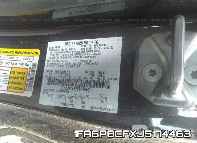 1FA6P8CFXJ5174463 фото 10