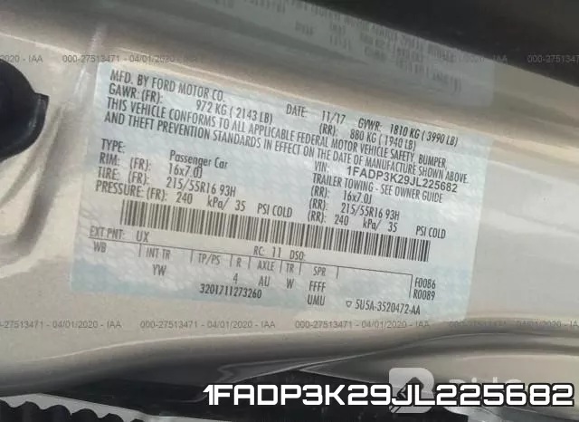 1FADP3K29JL225682 фото 10