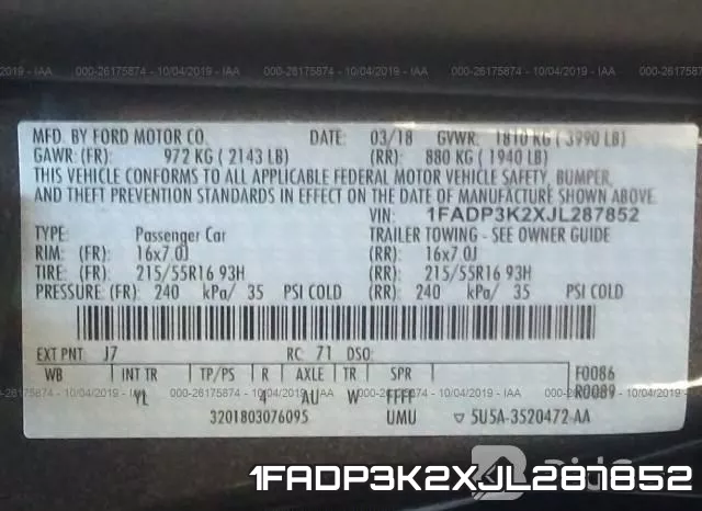 1FADP3K2XJL287852 фото 10