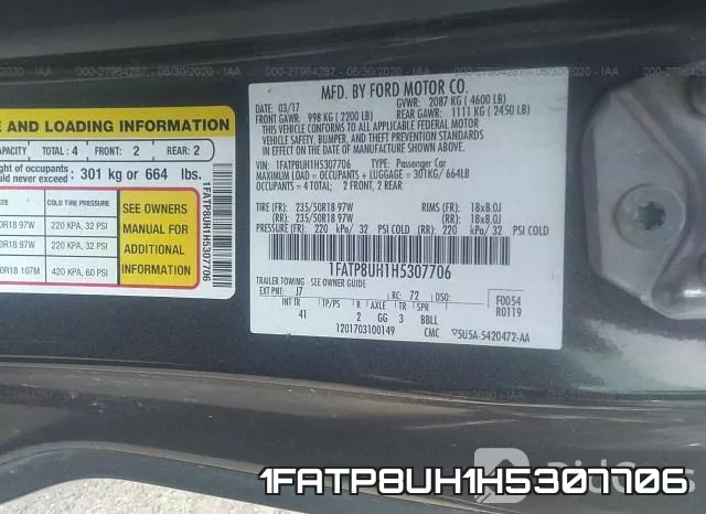 1FATP8UH1H5307706 фото 10