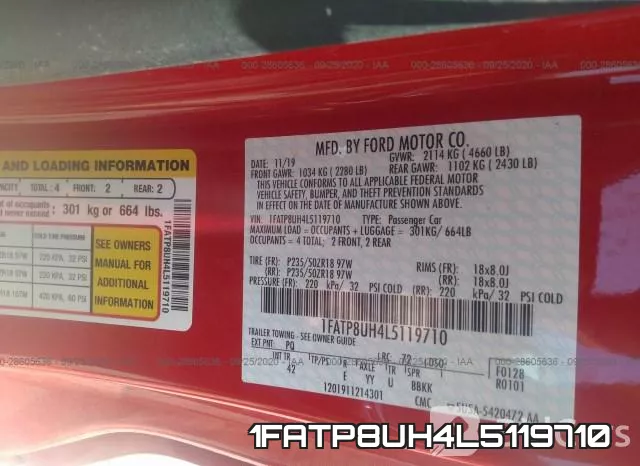 1FATP8UH4L5119710 фото 10